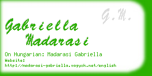 gabriella madarasi business card